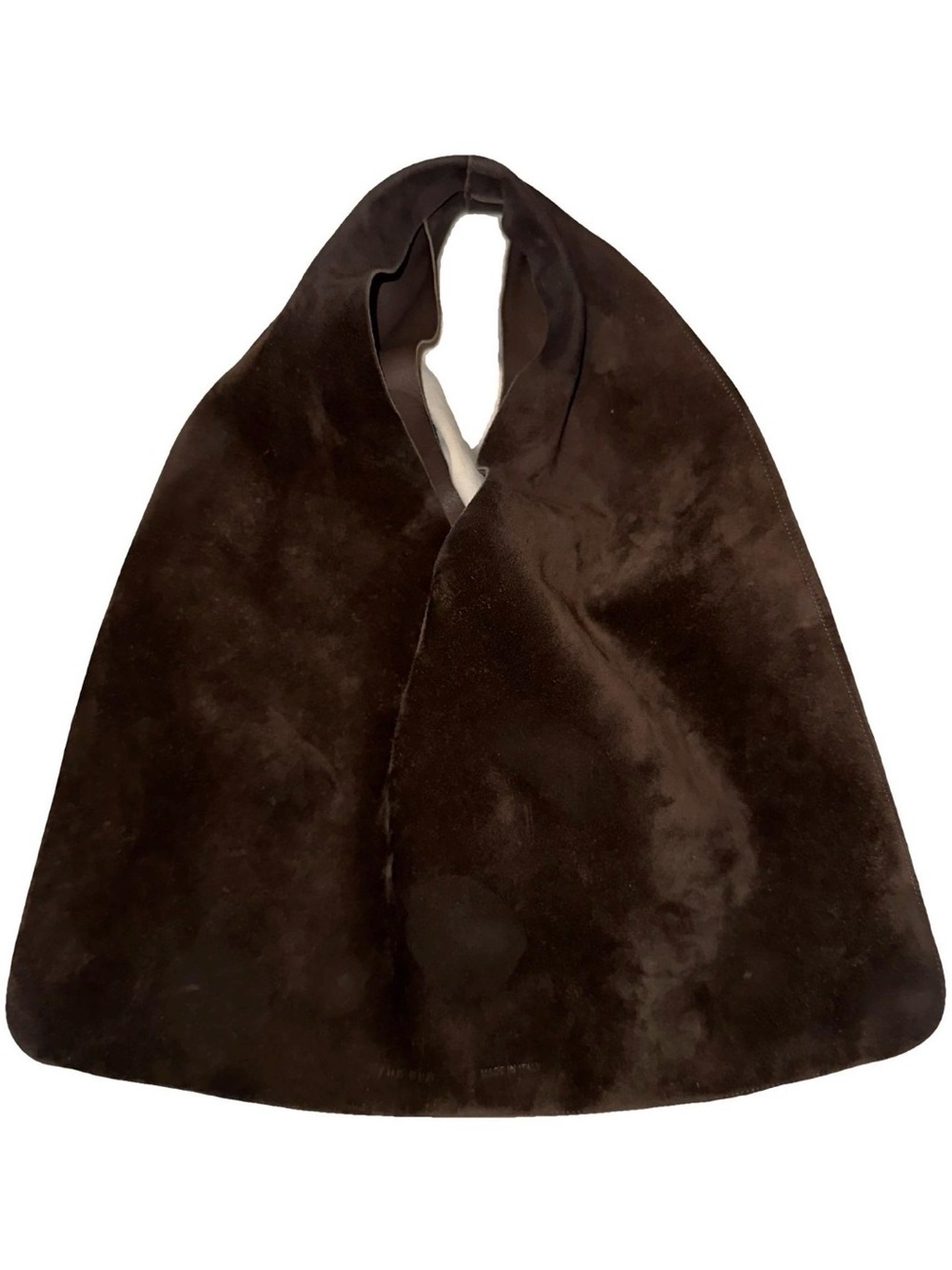 The Row - Small Bindle Bag Brown Suede